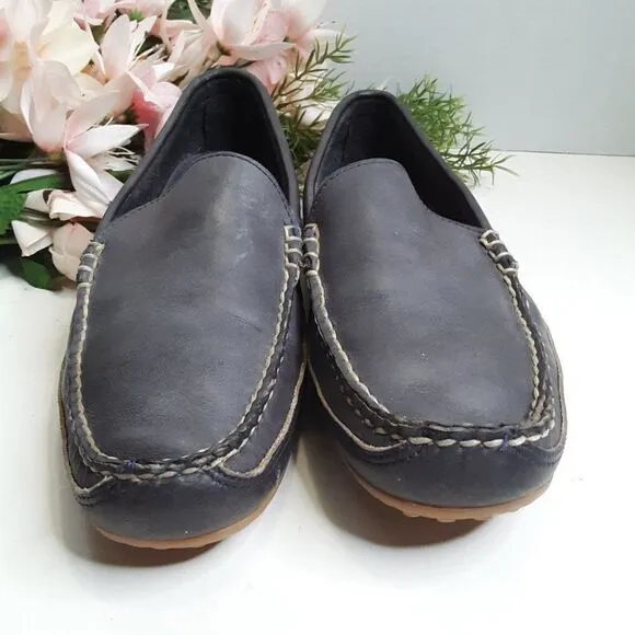 Allen Edmonds Interstate Men's size 9D Grey Leather Loafer Shoes