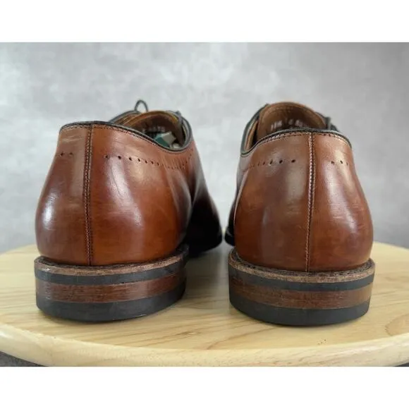 Allen Edmonds Men's 11.5E Vernon Cap Toe Oxford Shoes Walnut Brown Dainite Soles