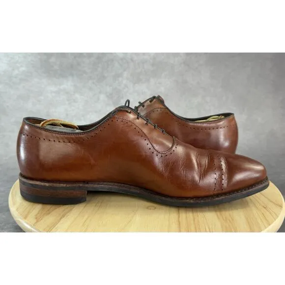 Allen Edmonds Men's 11.5E Vernon Cap Toe Oxford Shoes Walnut Brown Dainite Soles