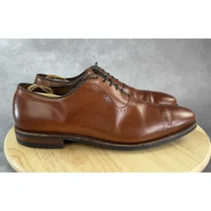 Allen Edmonds Men's 11.5E Vernon Cap Toe Oxford Shoes Walnut Brown Dainite Soles