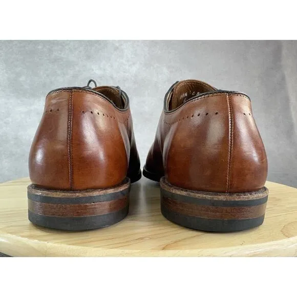 Allen Edmonds Men's 11.5E Vernon Cap Toe Oxford Shoes Walnut Brown Dainite Soles