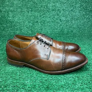 Allen Edmonds Port Washington Brown Leather Oxford Cap Toe Shoes 11.5