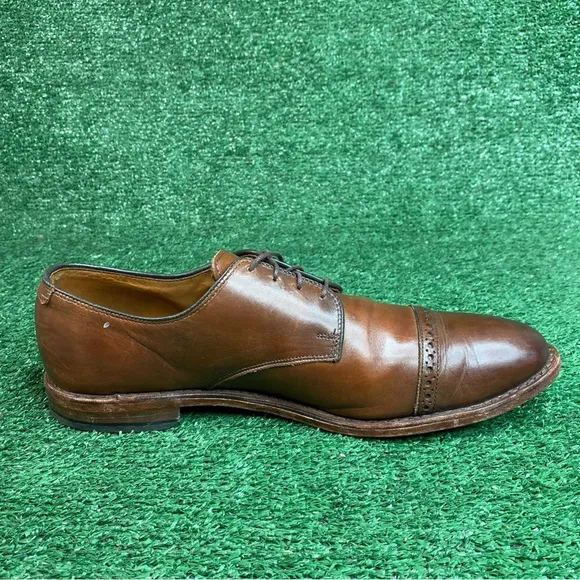 Allen Edmonds Port Washington Brown Leather Oxford Cap Toe Shoes 11.5