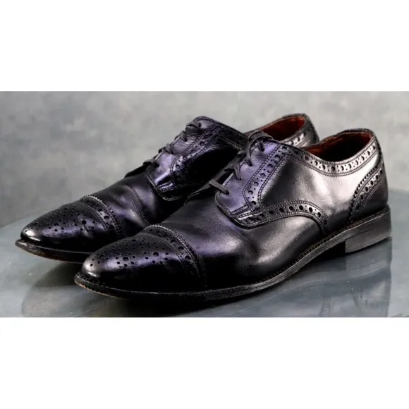 Allen Edmonds Rogue Men's Cap Toe Dress Shoes Size 11 Leather Black