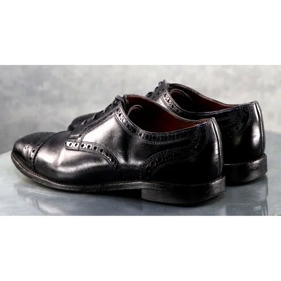 Allen Edmonds Rogue Men's Cap Toe Dress Shoes Size 11 Leather Black