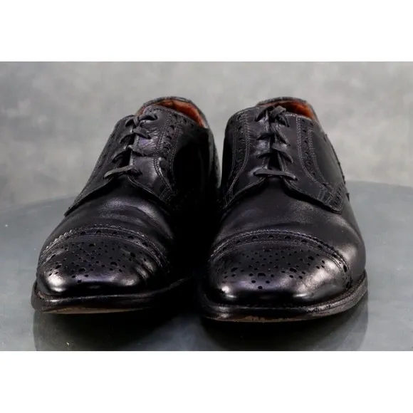 Allen Edmonds Rogue Men's Cap Toe Dress Shoes Size 11 Leather Black