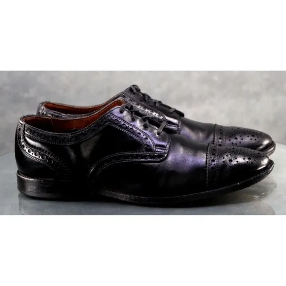 Allen Edmonds Rogue Men's Cap Toe Dress Shoes Size 11 Leather Black