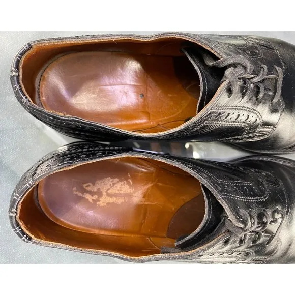 Allen Edmonds Rogue Men's Cap Toe Dress Shoes Size 11 Leather Black
