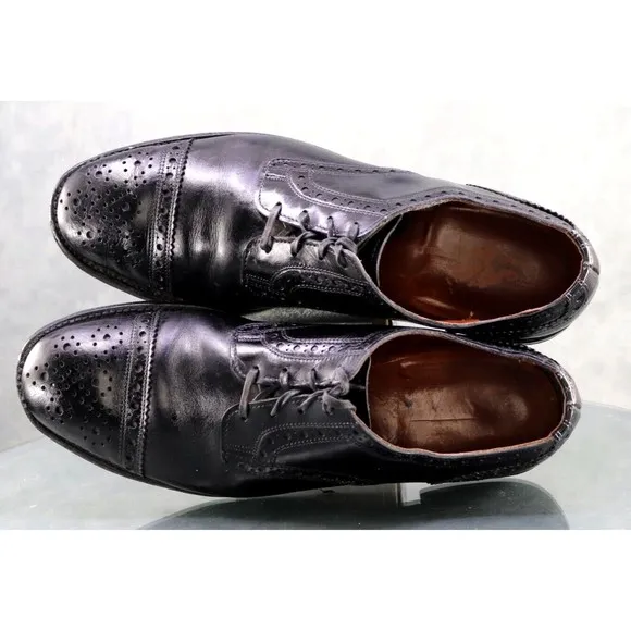Allen Edmonds Rogue Men's Cap Toe Dress Shoes Size 11 Leather Black