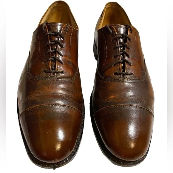 𝅺ALLEN Edmonds Shoes Fifth Avenue Cap-Toe Oxford Shoes I’ve 11A Mahogany