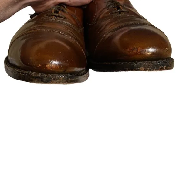 𝅺ALLEN Edmonds Shoes Fifth Avenue Cap-Toe Oxford Shoes I’ve 11A Mahogany