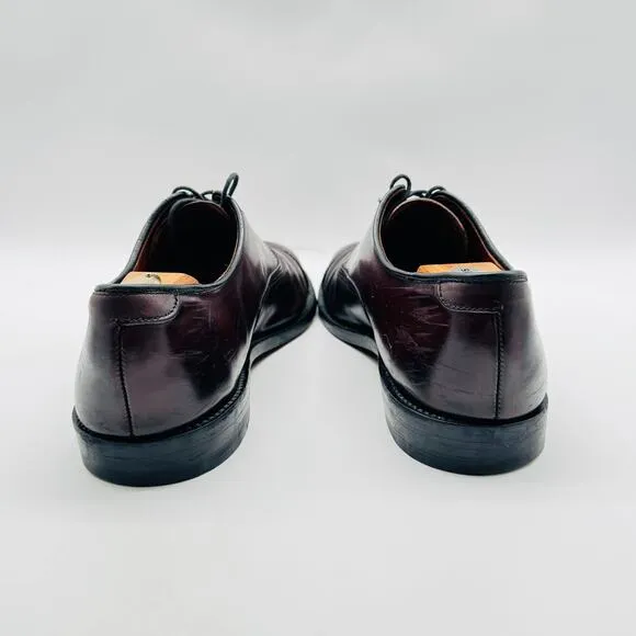 Allen Edmonds Shoes Mens 12 Brown Oxford Park Avenue Leather Cap Toe Dress