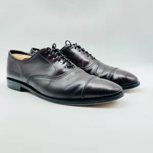 Allen Edmonds Shoes Mens 12 Brown Oxford Park Avenue Leather Cap Toe Dress