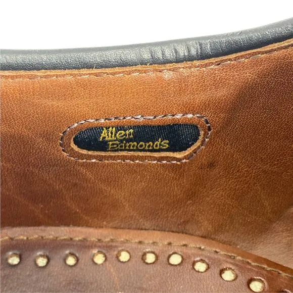 ALLEN EDMONDS Size 10.5 Sagamore Black Leather Shoes 10.5 D