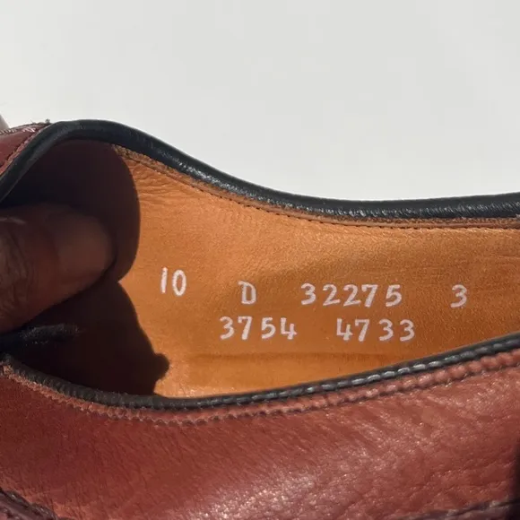 Allen Edmonds Stockbridge 3754 Split Toe Blucher Dress Shoes - Size 10 D