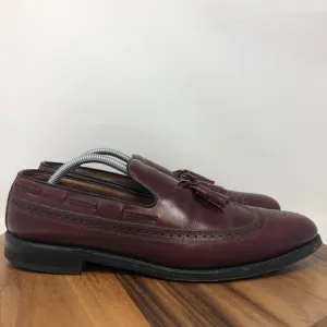 Allen Edmonds Mens Berwick Loafer Burgundy Almond Toe Wingtip 11.5 AA Narrow
