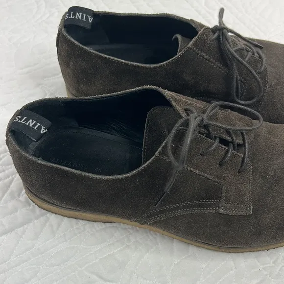 Allsaints •46/13• Leigh Plain Toe Derby Shoes