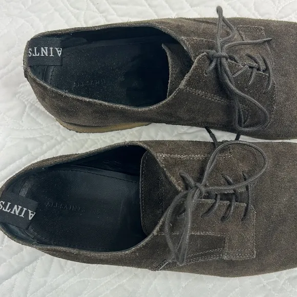 Allsaints •46/13• Leigh Plain Toe Derby Shoes
