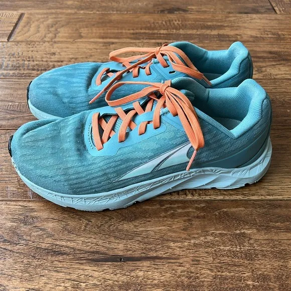 Altra Rivera Running Shoes Foot Shape Zero Drop Light Blue Womens Size 6.5