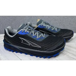 Altra Timp 2 Sneakers Mens Sz 9 Black Blue Trail Running Shoe Foot Shape Lace Up