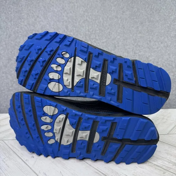 Altra Timp 2 Sneakers Mens Sz 9 Black Blue Trail Running Shoe Foot Shape Lace Up