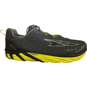 Altra Torin 4 Plush Men's Running Shoes Gray Yellow Foot Shape Size 11.5