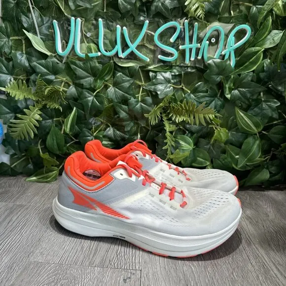 Altra Vanish Tempo Women's Size 12 /Men 10.5 Running Shoes White Gray Foot Shape