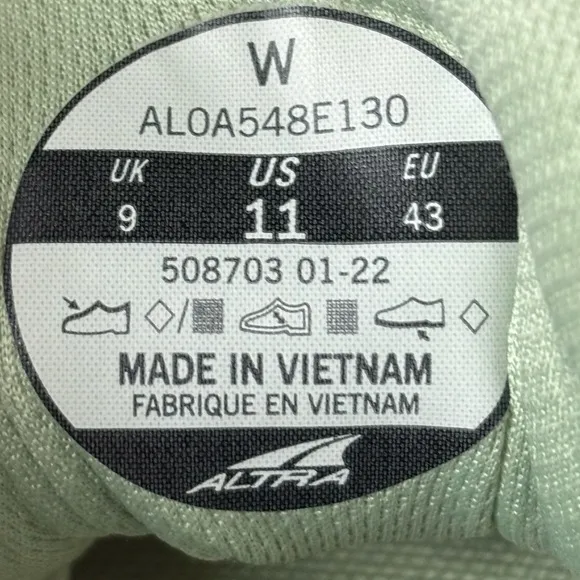 Altra Women's Lone Peak 6 AL0A548E130 White/Green Running Shoes Sneakers Size:11