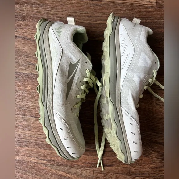 Altra Women's Lone Peak 6 AL0A548E130 White/Green Running Shoes Sneakers Size:11