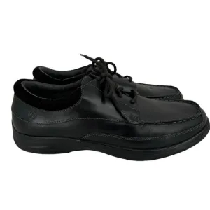 Anodyne Mens 13 Diabetic Shoes Wide Dress Oxford Black Leather Replaced Insoles