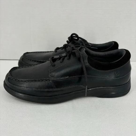 Anodyne Mens 13 Diabetic Shoes Wide Dress Oxford Black Leather Replaced Insoles