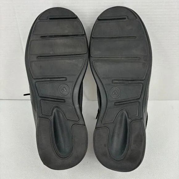 Anodyne Mens 13 Diabetic Shoes Wide Dress Oxford Black Leather Replaced Insoles