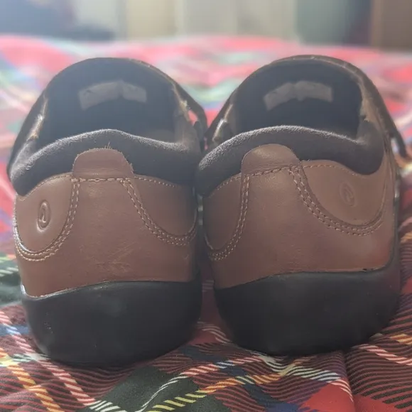ANODYNE Womens's Brown Leather Shoes loafer NWOT Immaculate versatile comfy sz 8