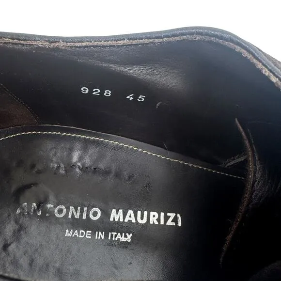 Antonio Maurizi Cap Toe Oxford Shoes Vibram Soles Brown Size 12