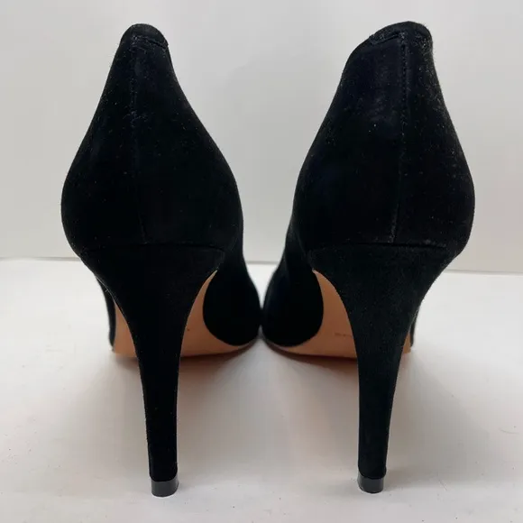 Antonio Melani Clarete Black Kidsuede Pointed Toe Pumps Size 11M