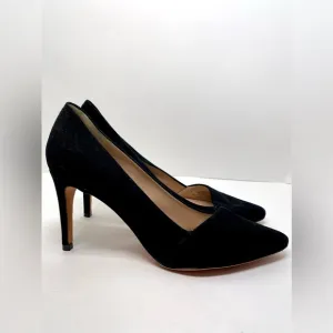 Antonio Melani Clarete Black Kidsuede Pointed Toe Pumps Size 11M