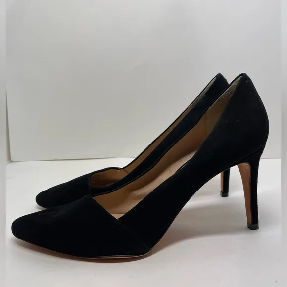 Antonio Melani Clarete Black Kidsuede Pointed Toe Pumps Size 11M