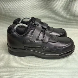 Apex 2 Hook And Loop Walker Diabetic Shoes Men’s Size 11 Black Leather