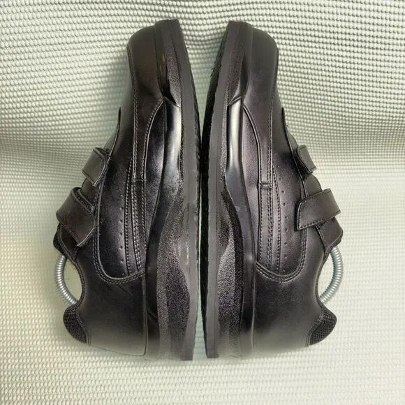 Apex 2 Hook And Loop Walker Diabetic Shoes Men’s Size 11 Black Leather