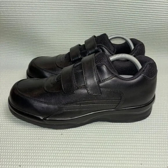 Apex 2 Hook And Loop Walker Diabetic Shoes Men’s Size 11 Black Leather