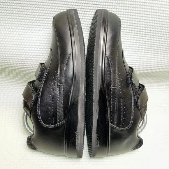 Apex 2 Hook And Loop Walker Diabetic Shoes Men’s Size 11 Black Leather
