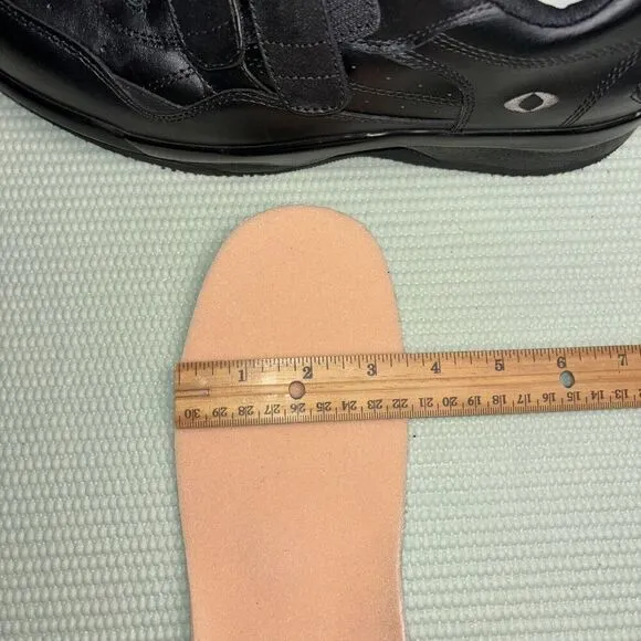Apex 2 Hook And Loop Walker Diabetic Shoes Men’s Size 11 Black Leather