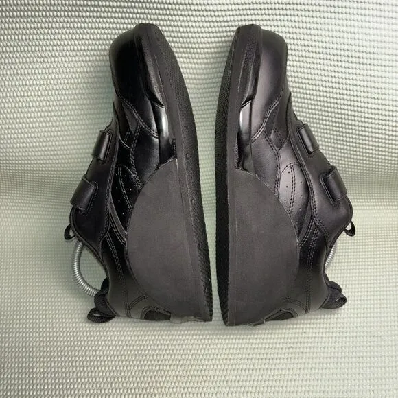 Apex 2 Hook And Loop Walker Diabetic Shoes Men’s Size 11 Black Leather