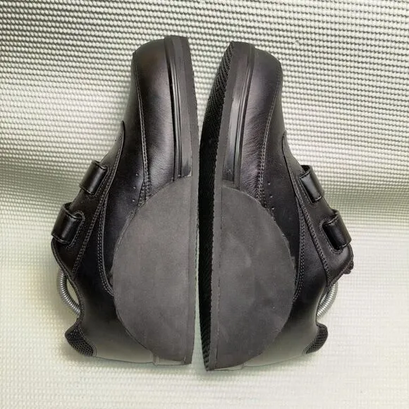 Apex 2 Hook And Loop Walker Diabetic Shoes Men’s Size 11 Black Leather