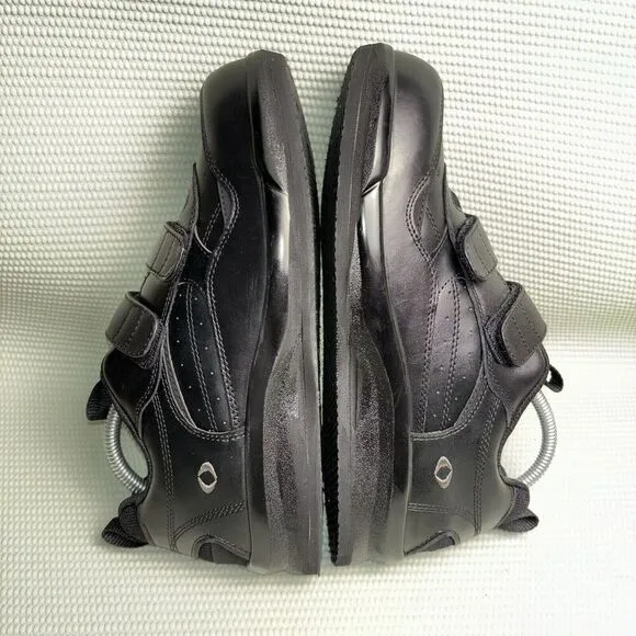 Apex 2 Hook And Loop Walker Diabetic Shoes Men’s Size 11 Black Leather