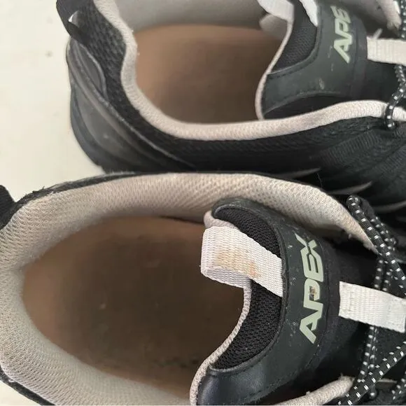 APEX Mens Athletic Bungee Active Shoe A5000 Black Size 11.5 Hiking Walking