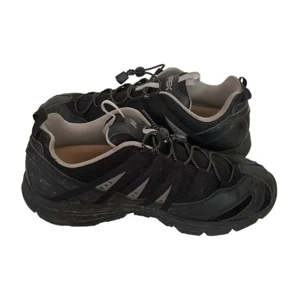 APEX Mens Athletic Bungee Active Shoe A5000 Black Size 11.5 Hiking Walking