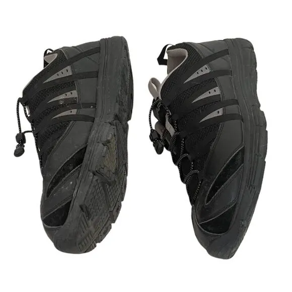 APEX Mens Athletic Bungee Active Shoe A5000 Black Size 11.5 Hiking Walking