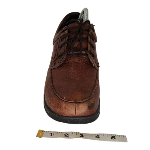Apex Men's Shoe Ariya Walker #Y910M Oxford Size 7.5 Brown Leather   Black Sole