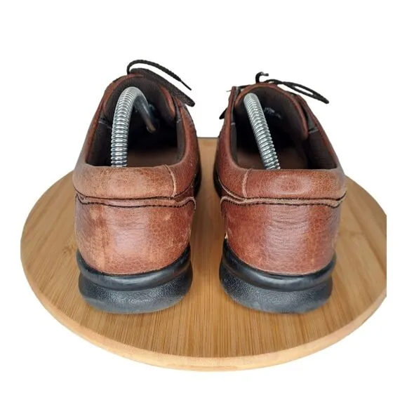 Apex Men's Shoe Ariya Walker #Y910M Oxford Size 7.5 Brown Leather   Black Sole